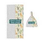 soft baby swaddle blanket with matching beanie hat