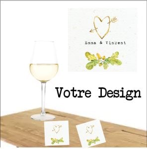 Single-Sided Plantable Square Coasters