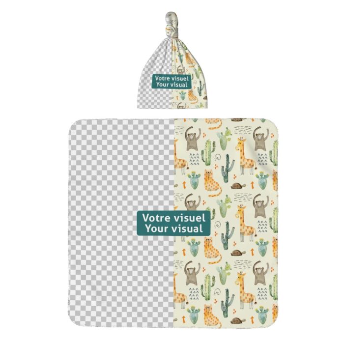Baby Swaddle Blanket amp Beanie Hat Set
