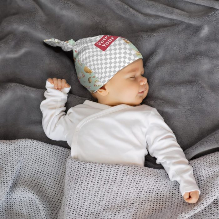 infant-beanie-with-cute-tie infant beanie with cute tie