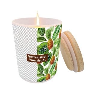 Frosted Jar Scented Candle with Lid (6oz)