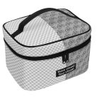 leather makeup pouch with colorful patterns