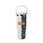 large stainless steel coffee tumbler