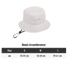 unisex bucket hat with adjustable feature