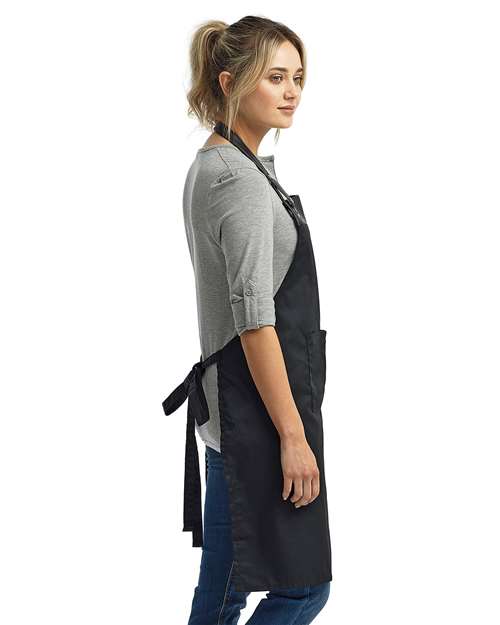 faux-leather-durable-bib-apron-in-three-colors faux leather durable bib apron in three colors