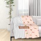 cozy flannel throw blanket 60 by 50 inches