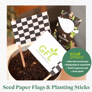 Single-Sided Seed Paper Promotional Flags