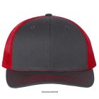 Richardson 112 charcoal and red