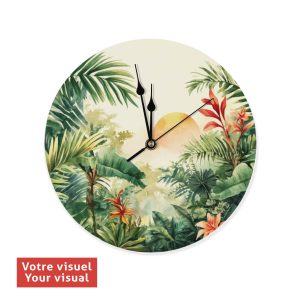 Wood Wall Clock Decorative Round Shape