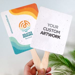 Single-Sided Seed Paper Hand Fans