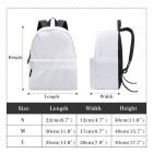 durable all over print backpack for travel and school