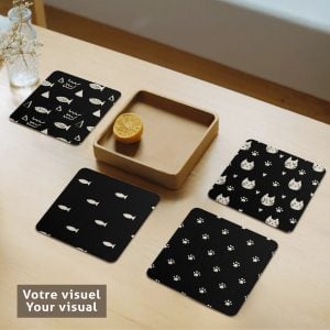 Rubber Coaster set/4 Pcs