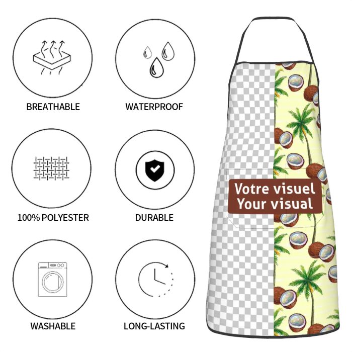 durable apron with storage pockets