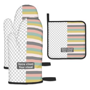 Oven Mitts and Pot Holders Sets (3pcs)