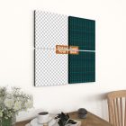 12x12 Canvas Wall Art Set - 4-Piece Modern Home Decor