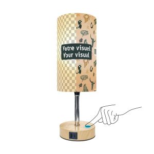 Touch Bedside Table Lamp with USB
