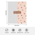 luxurious flannel throw blanket with a 320 GSM thickness