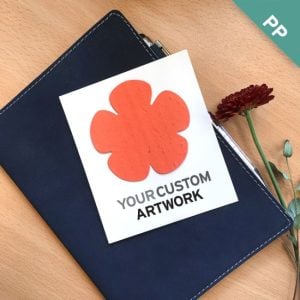 Single-Sided Custom Flat Card With Shape