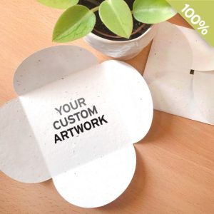 Single-Sided Seed Paper Petal Cards