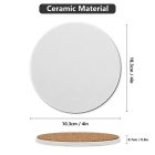 custom round coasters for home decor