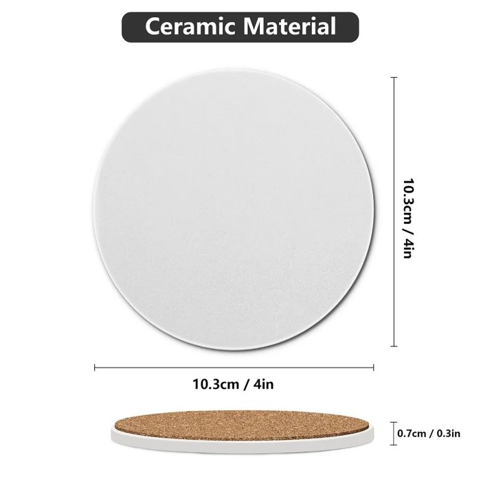 custom round coasters for home decor