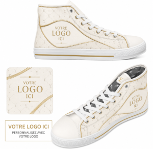 Women's High Top Canvas Shoes - Customized Tongue