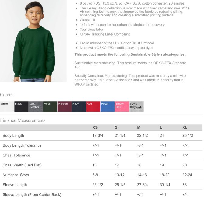 Gildan_18000B_Spec_Sheet Gildan_18000B_Spec_Sheet