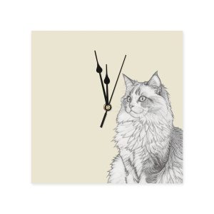 Personalized PVC and Square Wall Clock - No scale for Living Room Office