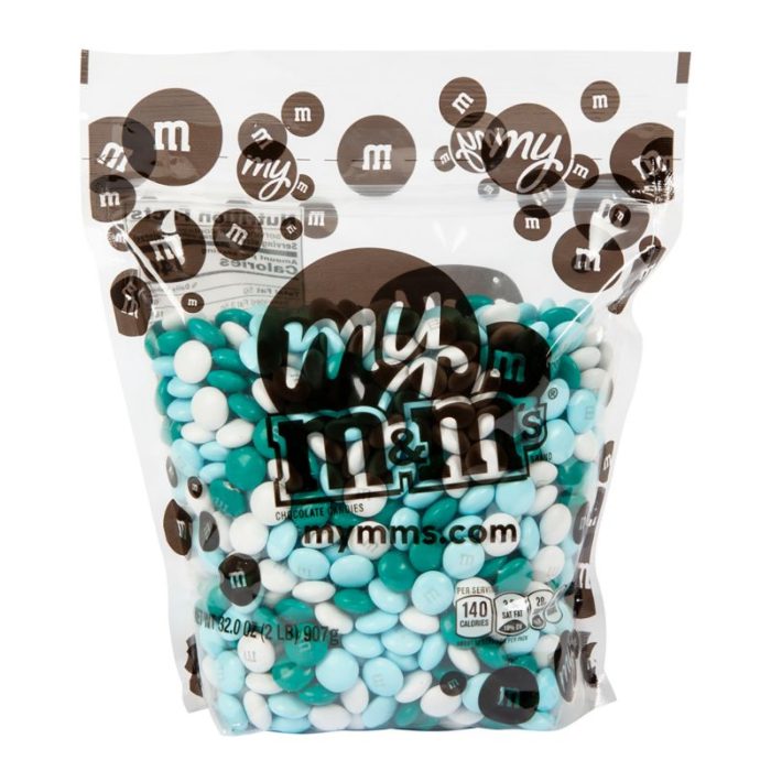 chocolate candy with vibrant colors