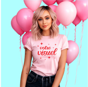 Unisex T-shirt 27 solid colors Bella + Canvas 3001 - Pink