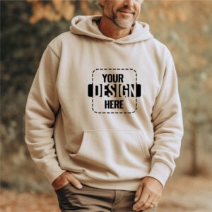 Unisex Hooded Sweatshirt 20 colors- Gildan 18500 - Sand