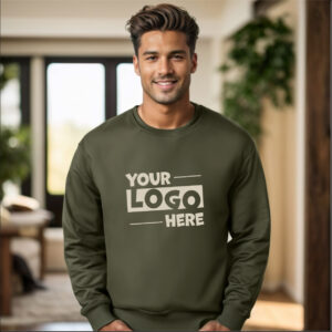 Crewneck Sweatshirt 24 Colors Gildan 18000 - Mil.green