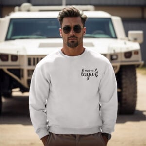 Crewneck Sweatshirt 24 Colors Gildan 18000 - White